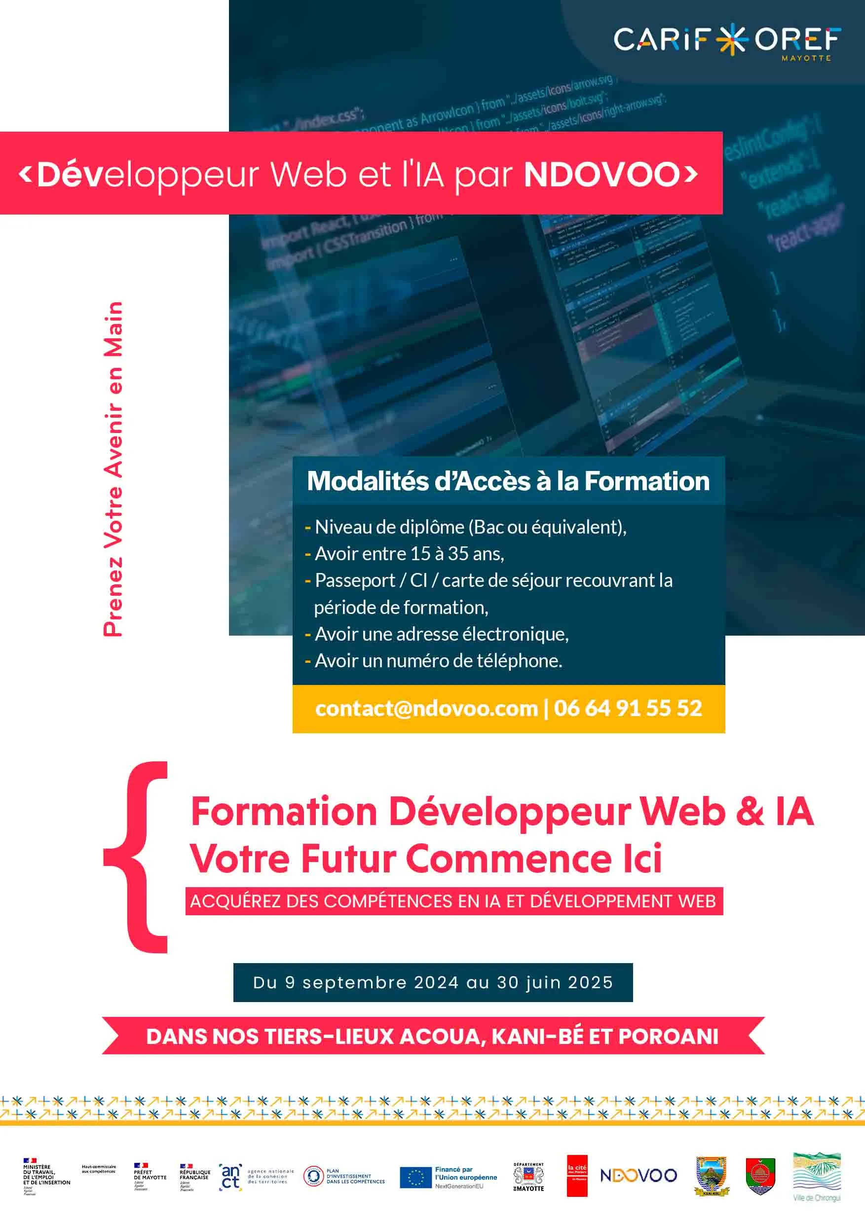 Développeur Web et l'IA par NDOVOO
