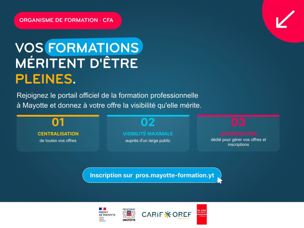Référencez vos formations sur Mayotte Formation